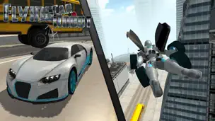 Flying Car Robot Flight Drive Simulator Game 2017 - Screenshot 2