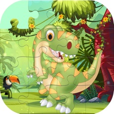 Activities of Cute Dino Train Jigsaw Puzzles for Kids