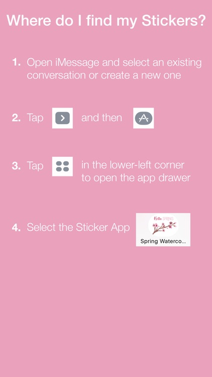 Spring Watercolor Messages Stickers screenshot-4