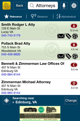 ShentelPages Yellow Pages screenshot 3