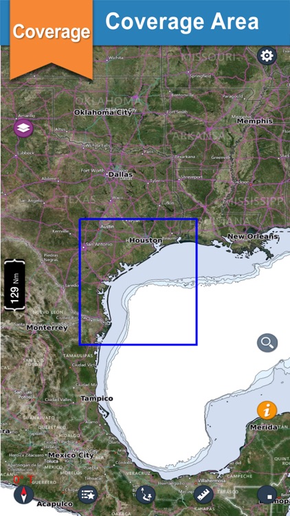 Texas boating gps nautical offline sailing charts