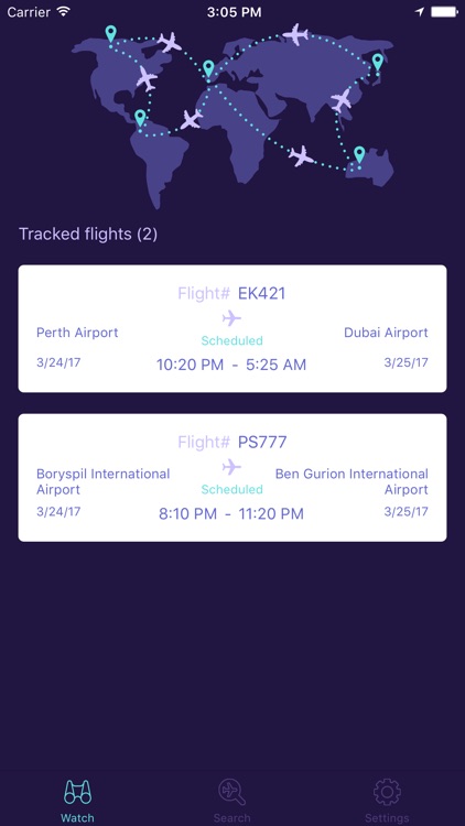 Flight Track and Timer