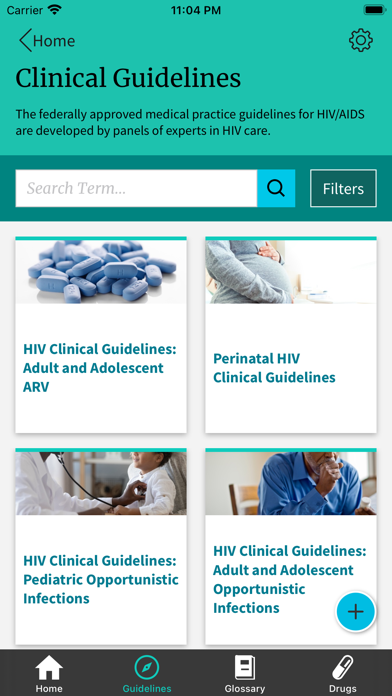 AIDSinfo HIV Drug Database screenshot 2