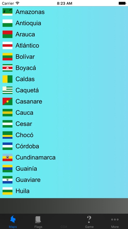 Colombia Department (State) Maps and Flags screenshot-3