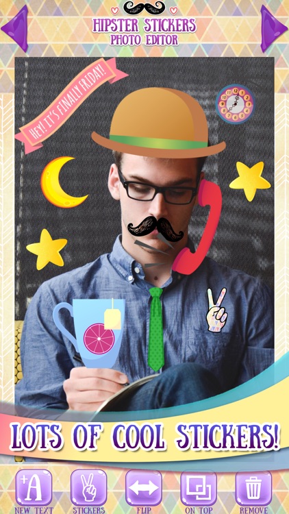 Hipster Stickers for Pictures