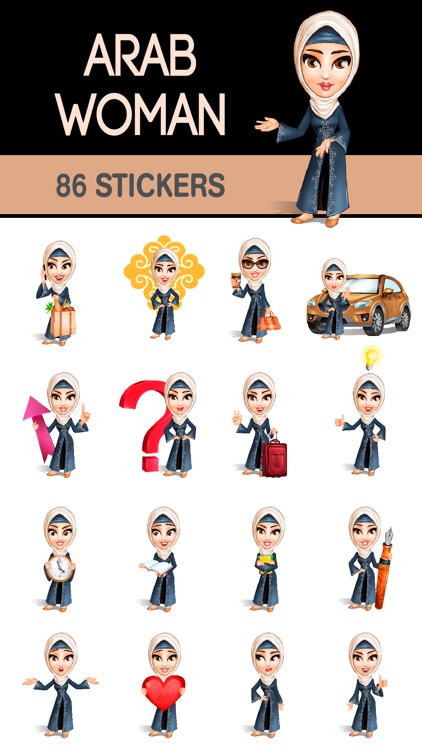 Arab Woman - Sticker Pack