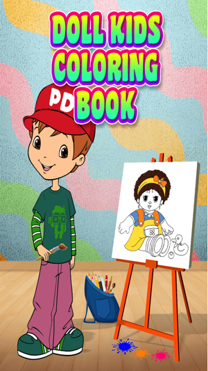 Doll Kids Coloring Book