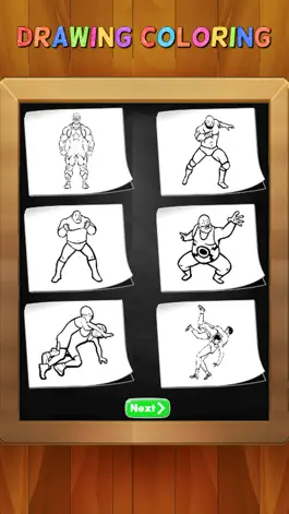 Game screenshot Wrestling Star Revolution Champions Coloring Book apk
