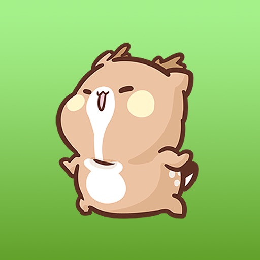 Kawaii Club Fawn Animated Stickers icon