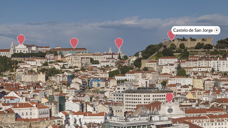 Lookout of São Pedro de Alcântara in Lisbon
