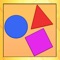 Tricky shapes is simple brain game with three exciting levels