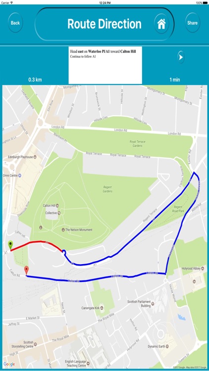 Edinburgh UK Offline City Maps Navigation