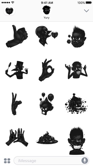 Black Heart Sticker Pack(圖2)-速報App