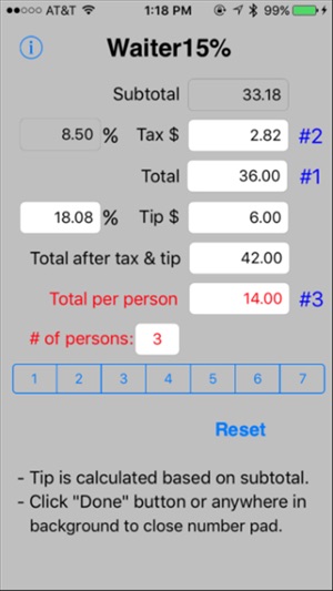 Waiter15% Tip Calculator(圖4)-速報App