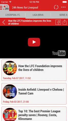 Game screenshot 24h News for Liverpool FC hack