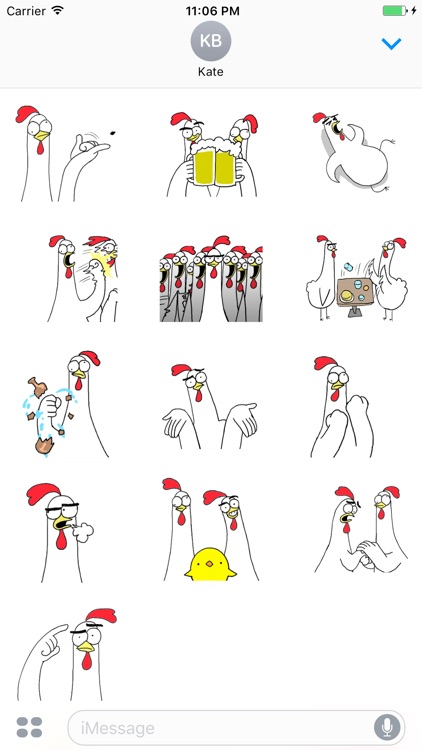 Animated Funny Chicken 5