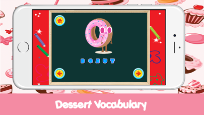 How to cancel & delete ABC Food Dessert Words Reading Coloring Kids Games from iphone & ipad 2