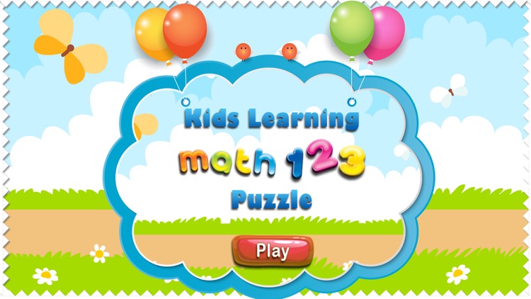 Kids Learning Math 123 Puzzle