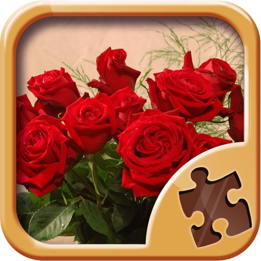Roses Puzzle Games - Photo Picture Jigsaw Puzzles Icon