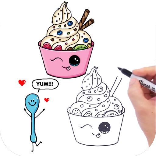 How to Draw Cute Foods icon