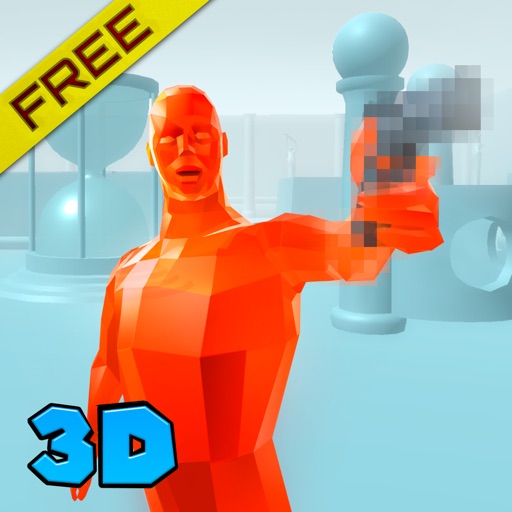 Red Superhot Time Shoot 3D Icon