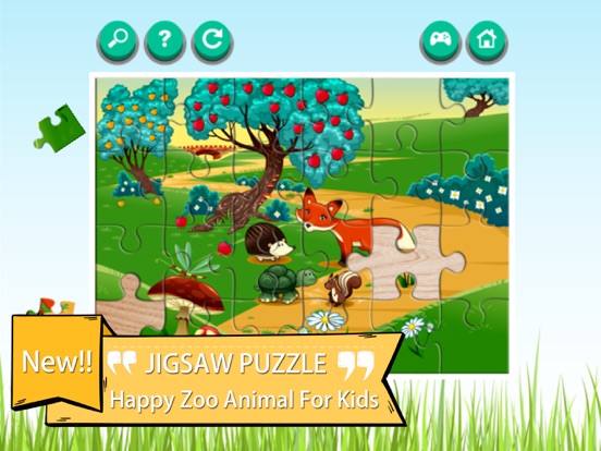 動物園の動物漫画のジグソーパズルゲームのおすすめ画像1