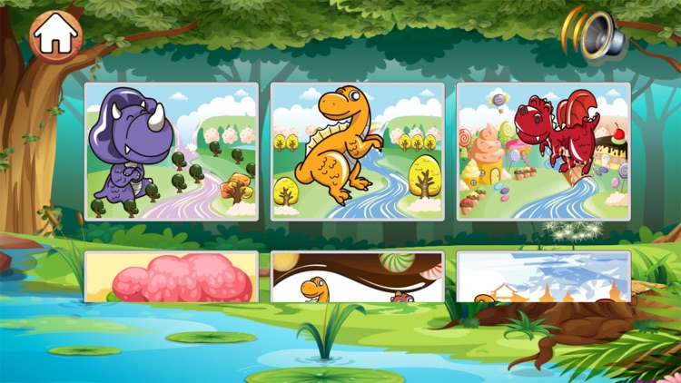 Dino Jigsaw Puzzles pre k -7 year old activities screenshot-3