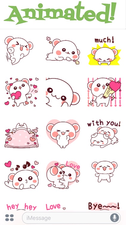 Cutie Bear Love Animated