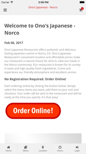 Ono's Japanese - Norco