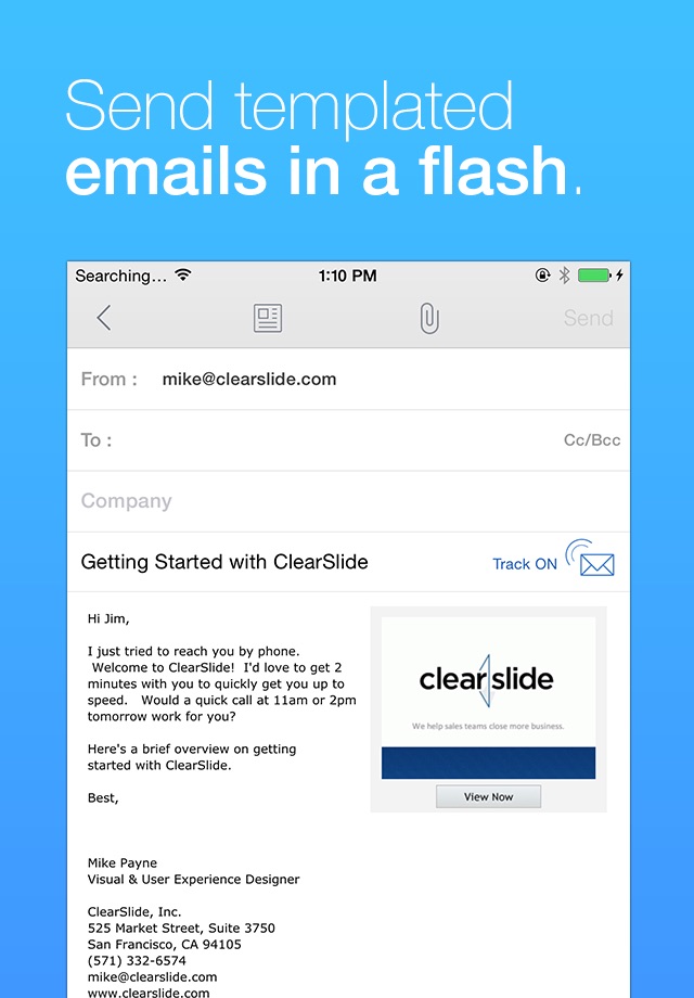ClearSlide Mail screenshot 4