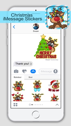 聖誕 贴纸 對於 iMessage 有趣 發短信(圖2)-速報App