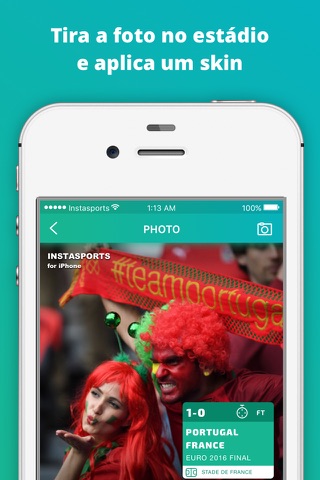 InstaSports - Football Scores Over Your Photos! screenshot 3