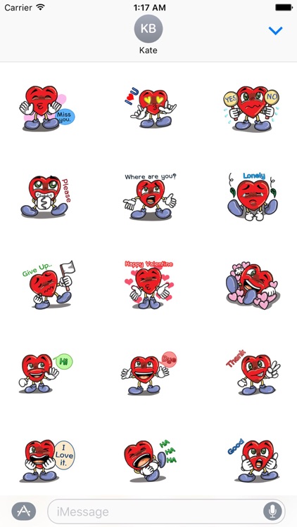 Valentine Heart Stickers