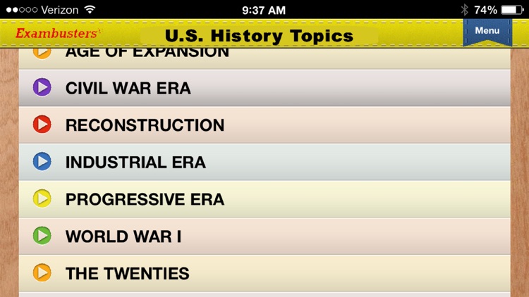 SAT US History Prep Flashcards Exambusters