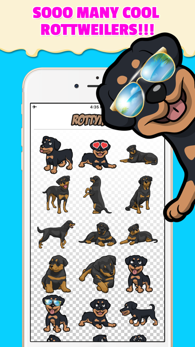 RottyEmoji - Rottweiler Emoji Keyboard & Stickers screenshot 2