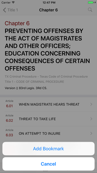 How to cancel & delete Texas Code of Criminal Procedure (LawStack's TX) from iphone & ipad 3