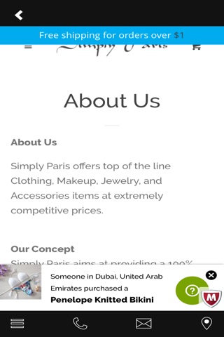 Simply Paris Boutique screenshot 2