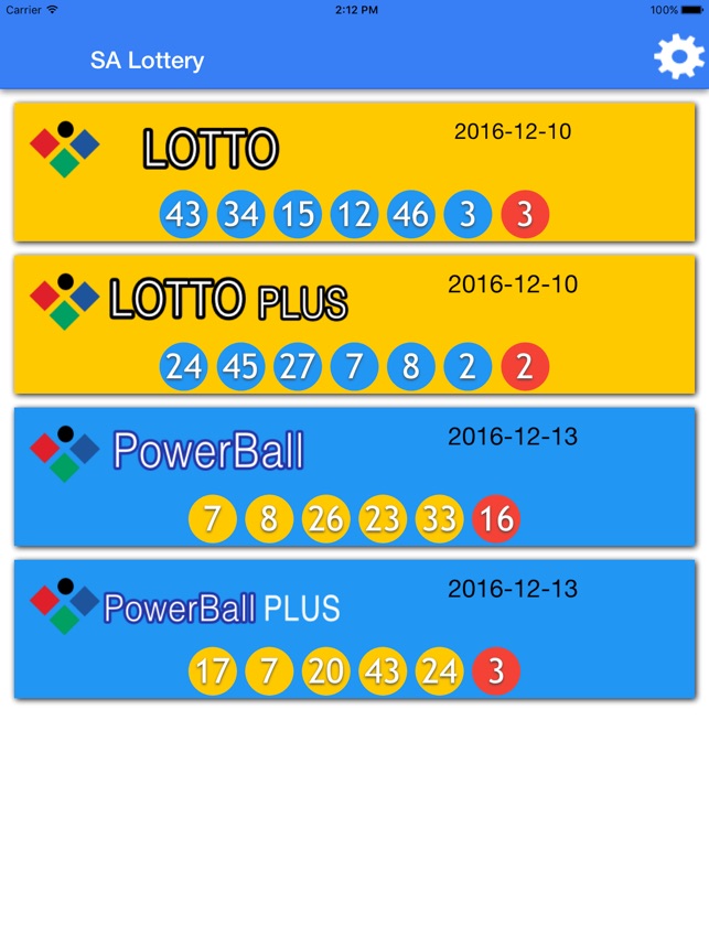 powerball plus lotto results history