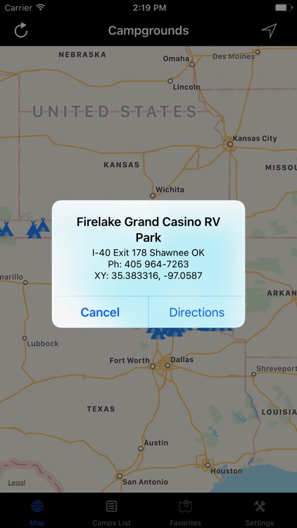 Oklahoma – Campgrounds & RV Parks