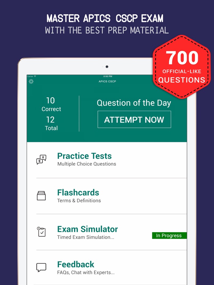 CSCP® Practice Exam Prep 2017 – QA Flashcard
