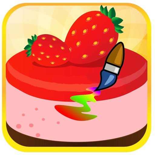 My Coloring Book Games Page Cake Strawberry iOS App