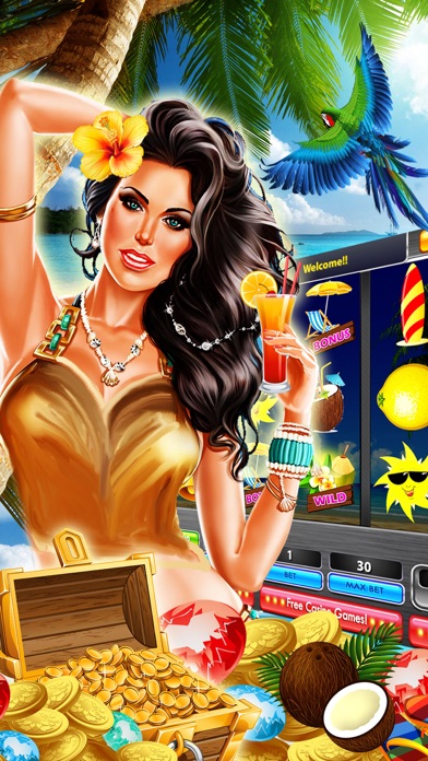 PARADISE MANIA™ SLOTS: 5-REEL SPIN EMBER-S JACKPOT 1.0 IOS