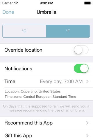 Umbrella – Daily rain alerts screenshot 3