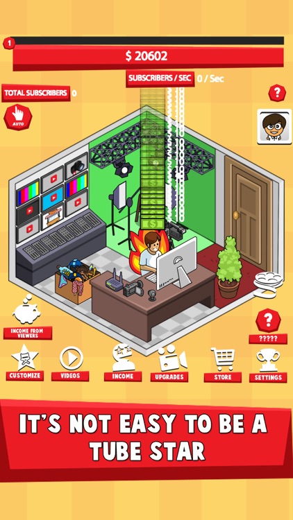 Tube Tycoon Simulator -Tap Tuber Idle Clicker Game
