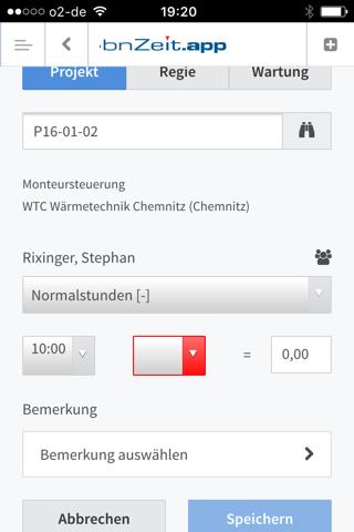 KWP zeiterfassung screenshot 4