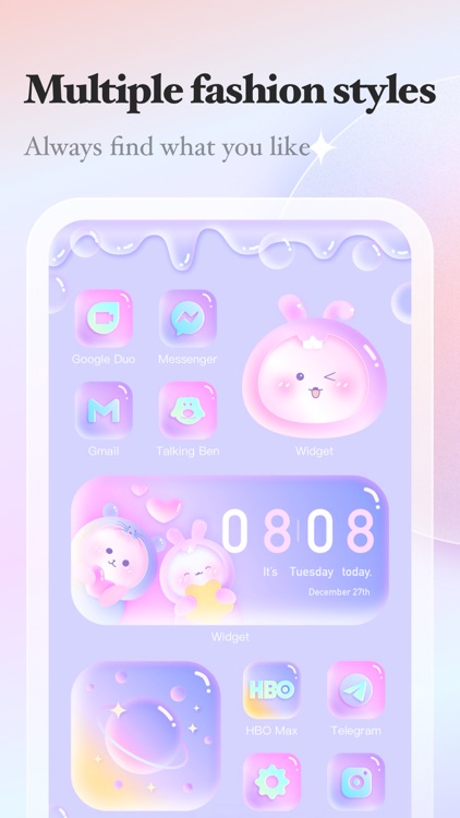 Bling Widget- icon themes