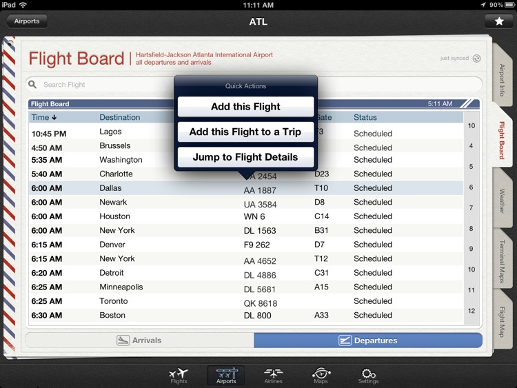 Flight+ for iPad - Track Flights & Airline Info screenshot-3