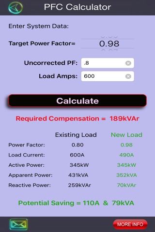 PFCalculator screenshot 2