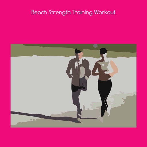 Beach strength training workout icon