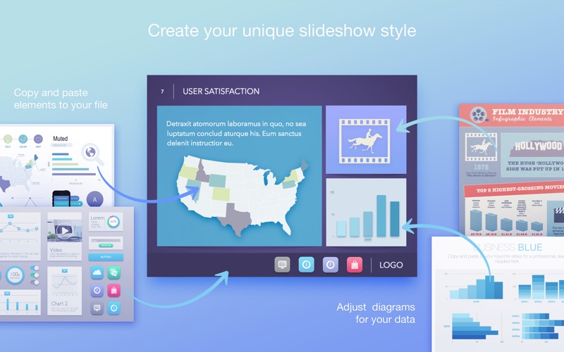 Infographics Templates for PPT Screenshots